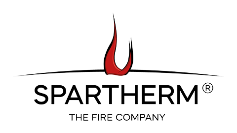 Logo de SPARTHERM, fournisseur de poêles à bois de haute qualité.